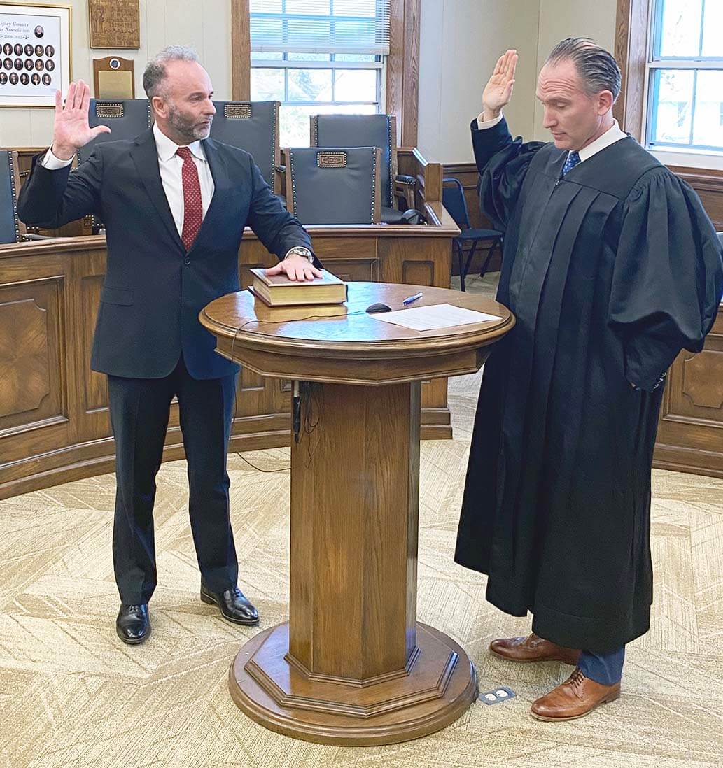 Judge King swears in prosecution team Ripley Publishing Company, Inc.