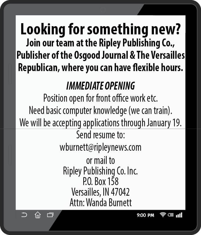 Public Notices Ripley Publishing Company, Inc.